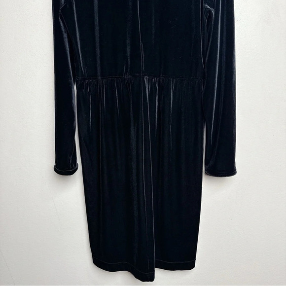 Vintage Talbots Womens Size M Mock Neck Long Sleeve Elastic Waist Velvet Dress - Picture 14 of 15